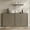 Grey, variant on SICOTAS 66.3"W Large Kitchen Sideboard Buffet Cabinet with 4 Fluted Doors & Adjustable Shelves, Oversized Console Cabinet with Storage for Living Room, Coffee Bar Station for Dining Room, Light Grey