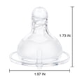 thumbnail image 2 of LittleForBig Silicone Soft Touch Adult Bottle Nipples Replacement Teat Compatible with LittleForBig Bottles - Spiral Texture 3-Pack, 2 of 8