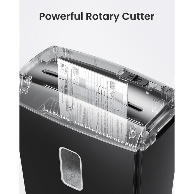 NOVODESK 8-Sheet Micro Cut Credit Card Shredder, P-5 Security