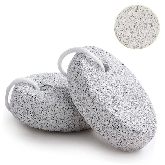 2PCS Natural Pumice Stone, Lava Pedicure Tools Hard Skin Callus Remover for Feet and Hands - Foot File Exfoliation to Remove Dead Skin, and Callusess