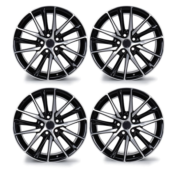 4Pcs 18" Wheel Rim for Toyota Camry 2021-2023, 18x8-inch 5-Lug Black Replacement Rims 5x114.3mm
