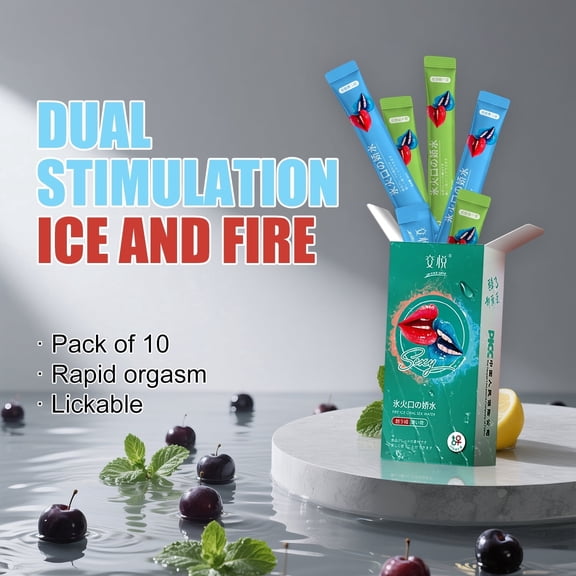 Rum Mint Flavored Lubricant, Adult Water-Based Lubricant – Toy-Safe Personal Lubricant for Men, Women, and Couples, Travel Size, Stain-Free, Easy to Clean – 10PCS