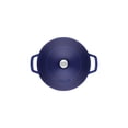 thumbnail image 5 of STAUB Braisières 3,7 L Fonte Ronde Sauté Pan Chistera, Bleu Foncé, 5 of 5