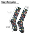 thumbnail image 2 of Naloa Holiday Christmas Cookies Thigh High Socks Extra Long Stretchy Sock Women Over Knee High Opaque Stocking Daily Wear, 2 of 6