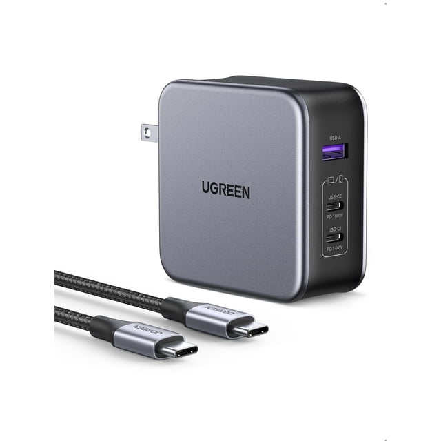 Cargador UGREEN USB C Nexode PD3.1 PPS para MacBook Pro de 3 puertos, 140 W
