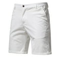 thumbnail image 5 of Dolkfu Work Mens Shorts Casual Slim Fit Cargo Shorts Athletic Zipper Elastic Waist Mens 5 Inch Inseam Shorts 36, 5 of 7