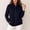 Black, variant on Josdec Women's Full Zip Sweatshirt Jacket Long Sleeve Stand Collar Dual Side Pockets Ribbed Cuff Solid Color Casual Coat Tops M-4XL