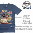 thumbnail image 3 of Mickey Springtime Floral Car Shirt, Epcot Flower and Garden Shirt Unisex Casual Short Sleeve (Navy-2X Large), 3 of 4
