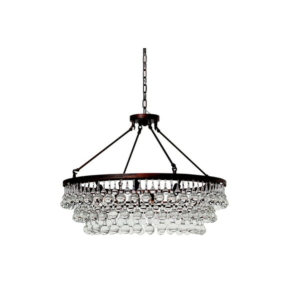 Lightupmyhome Flush Mount Lights Com Lightupmyhome Flush Mount Lights, Lightupmyhome Weston Rectangular Glass Drop Crystal Chandelier Antique Brass