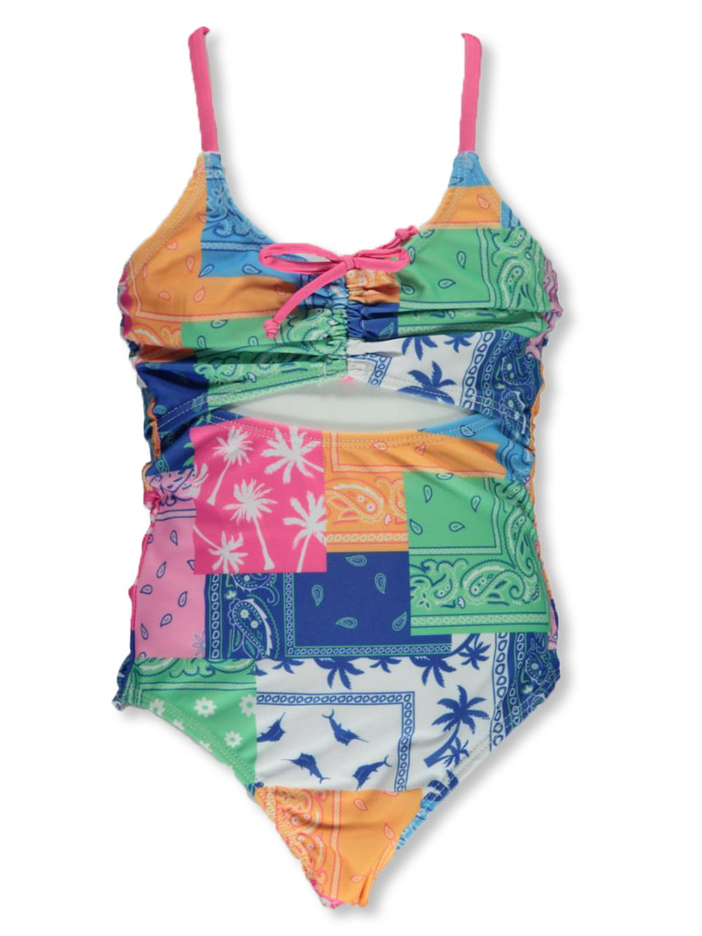 Tommy Bahama Girls Uv Protection 1-Piece Swimsuit Bathing Suit 