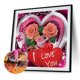 thumbnail image 2 of Taladro amor rosa 5D DIY diamante pintura forma especial decoración parcial (YXC301) FLhrweasw Nuevo, 2 of 9