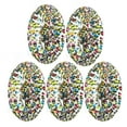 thumbnail image 1 of Hand Grip Strengthener Rings, Stress Relief Easy To Carry Round Silicone Hand Trainer Rings  for Home Colour Leopard Print,Rainbow Circle,Green, 1 of 8