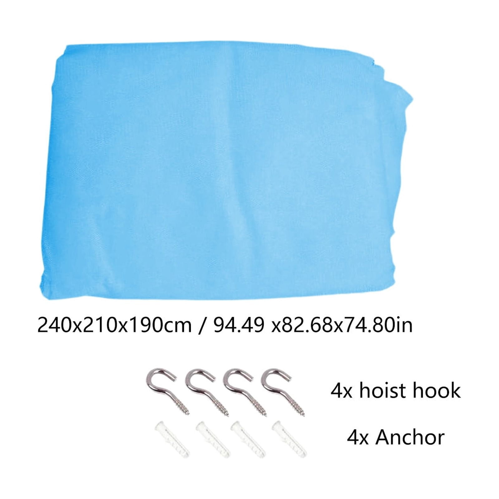 Four-Sided Mosquito Net,Indoor Outdoor Bed Net,Mesh Bed Cover,Twin Size Mosquito Net,Breathable Sleep Net,Home Protection,Easy Install Mosquito Curtain,Bed Canopy Net,Anti-Insect Net