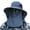 Dark Gray, variant on Men's Summer UV Protection Sun Hat Wide Brim Foldable with Removable Neck Flap for Fishing Hiking Gardening Outdoor