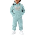 thumbnail image 5 of RMGVDSD Girls Sweatsuit Fall Bow Print Hoodie Sweatshirt Pants Set with Pockets Casual Two Piece Outfit Comfortable Stylish Clothing, 5 of 6