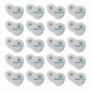 TENS Electrodes - Small 1.57" x 1.18" Replacement Pads for TENS Units - 20 Pair of Snap TENS Unit Electrodes (Forty TENS Unit Pads) - Discount TENS Brand