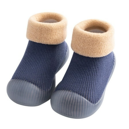 

Actoyo 0-4T Baby Toddler Kids Thickened Socks Shoes Winter Super Warm Rubber Boots Sneakers Indoor Floor Shoes