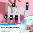 Uxcell Reflective Round Small Number Stickers, Self Adhesive Laser ...