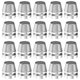 thumbnail image 1 of Uxcell 20-Pack Cuña Redonda para Mango de Hacha, 20mm/0.79 Pulgadas Cuñas de Mango de Martillo de Metal para Hacha Reforzada [Plateado], 1 of 6