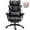 Black-PU, variant on GOOSEA Office Chair Adult PU Leather High Back Indoor Commercial Adjustable Seat Height Executive Chairs Footrest, Black