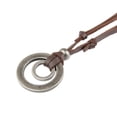 thumbnail image 3 of Cadena de cordón de cuero Hombres Mujeres Colgante vintage Colr de Hugo Collar colgante retro para hombres, 3 of 10