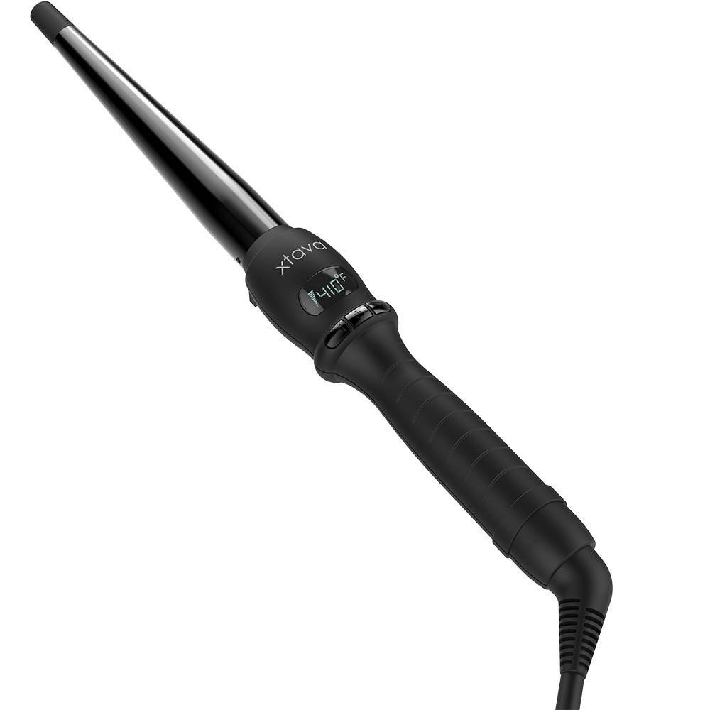 Xtava 0.5 to 1Inch Twirl Curl Curling Wand with Cool Tip and Auto Shut