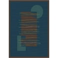 thumbnail image 1 of Astoria Grand Shryock Horizon Blue/Dark Brown Rug, 1 of 2
