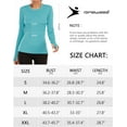 thumbnail image 6 of Women's Long Sleeve UPF 50+ UV Sun Protection Shirts Rash Guard Swim T-Shirt/Hoodie Quick Dry for Outdoor Hiking, 6 of 6