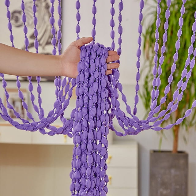 suxuMhao Rideau à Franges, Rideau à Franges Violettes, Rideau à Franges, Rideau à Franges, Rideau à Franges pour Porte, 39*79 Po, Rideau Léger Décoratif, 1 Pce, Adapté à la Décoration Intérieure
