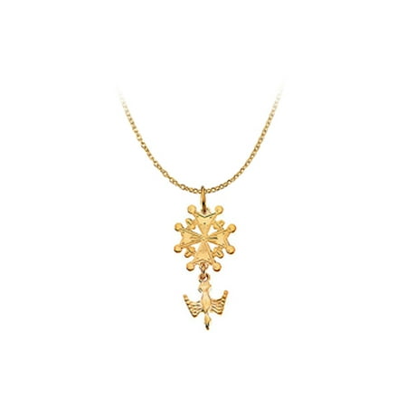 Sterling Silver Huguenot Cross Pendant In Gold Vermeil Canada - Huguenot Cross Pendant Sterling Silver Huguenot Cross Pendant In Gold Vermeil Canada - Huguenot Cross Pendant