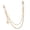Gold, variant on Fashion Pants Chain Pearls Waistband with Adjustable Length and Detail
