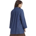 thumbnail image 3 of June & Vie Women's Plus Size Cotton Denim Blouse, 3 of 4