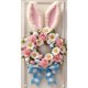 thumbnail image 1 of Cubierta de puerta de bienvenida de conejo, decoración de fondo de puerta de Feliz Pascua rosa, letrero de bienvenida para puerta de entrada de Pascua para recuerdos de fiesta de Feliz Pascua, 1 of 6
