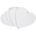 thumbnail image 1 of OULII 5pcs Heart Shaped Canvas Cotton Blank Sketchpad Frame Panels for Oil Painting and Crafts White, 1 of 7