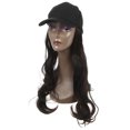 thumbnail image 1 of Unique Bargains Gorra de b?isbol con extensiones de cabello Peluca ondulada rizada Peinado 24 "Sombrero de peluca ajustable para mujer Negro Marr?n Unique Bargains pelucas de reemplazo de cabello, 1 of 8