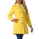 thumbnail image 4 of Abrigo largo de invierno para mujer Inspire Chic, de un solo botón, talla XS, color amarillo, 4 of 6
