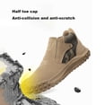thumbnail image 3 of Lightweight Safety Boots Men Slip on Steel Toe Cap Boots Splash Proof Work Boots EU 36-46 Khaki, 3 of 7