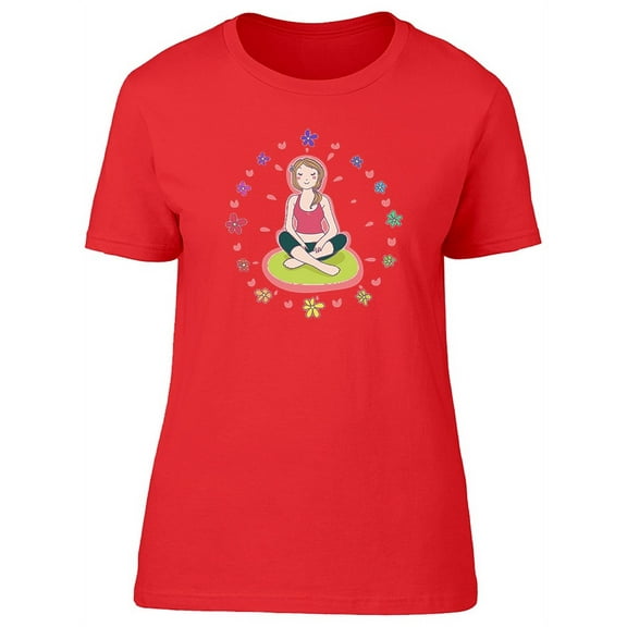 Relaxing Yoga Pose T-Shirt Women -Image by Shutterstock, Female Medium