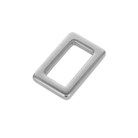 B7103 Nickel Matte, Square Single Loop, Solid Brass-LL, 1"