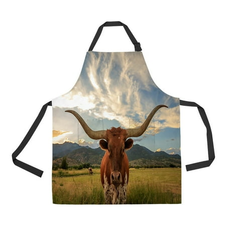 

ECZJNT Whimsical floral Apron with Pockets for Women Men