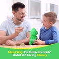 thumbnail image 5 of Dinosaur Piggy Bank for Boys, Unbreakable Kids Piggy Bank with 2 Alphabet & 10 Dinosaur Stickers & 4 Dinosaur Toys Set, Coins Money Banks for Kids Toddlers, Dinosaur Toy Christmas Gifts for Boys Kids, 5 of 7