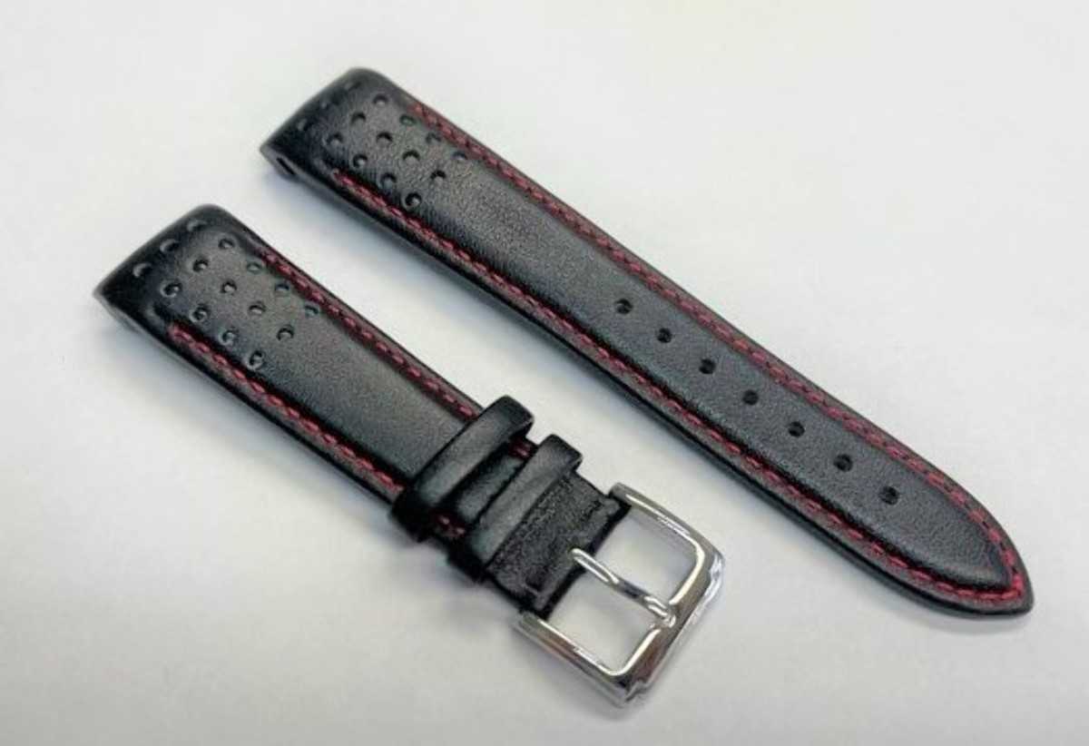 21MM CURVED END LEATHER WATCH BAND STRAP FOR CITIZEN ECO DRIVE
