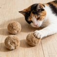 thumbnail image 3 of 3PCS Fake Fur Ball Cat Toy, Catnip Infused & Washable - Soft Fluffy Interactive Toy for Bunny Kicks, Chase Games, and Indoor Cat Exercise, 3 of 6