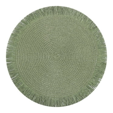 Fall Round Cotton Placemat, Ongmies Boho Placemats, Autumn Round Paper Placemats – Woven Table Mats for Kitchen, Restaurant, Home, Farmhouse, Thanksgiving, and Christmas Decoration