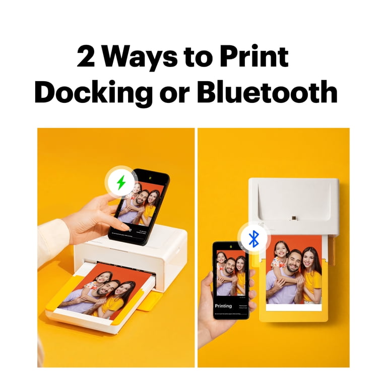 KODAK Dock Plus 4PASS Instant Photo Printer 4x6 with 50 Sheets