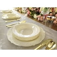 thumbnail image 2 of " OCCASIONS " 40 Plates Pack, Vintage Party, Disposable Wedding Party Plastic Plates (7.5'' Appetizer/Dessert Plate, Portofino in Ivory), 2 of 9