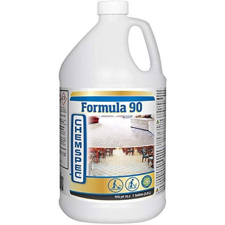Chemspec Formula 90 Professional Carpet Cleaning Detergent for Commercial and Heavily Soiled Carpets (1 Gallon)