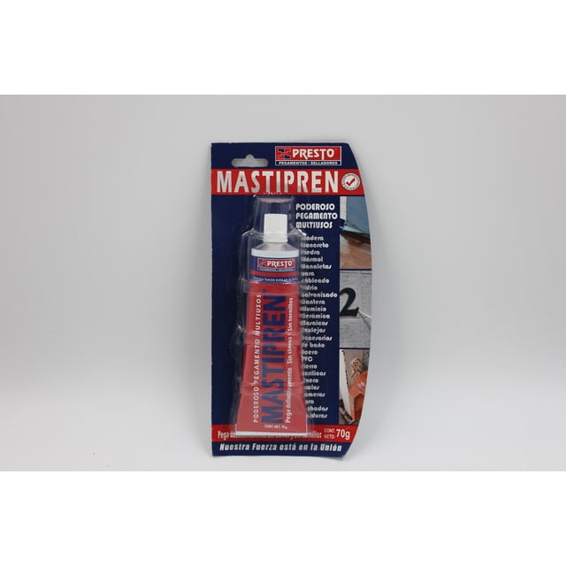 Pegamento Multiuso Presto Sin Clavo/tornillo Mastipren Tubo 70 Mg Presto Mastipren