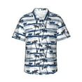 thumbnail image 2 of Xecao Palm Tree print Hawaiian shirt - a stylish short-sleeve button-down for men, perfect for casual beach and tropical outings., 2 of 9