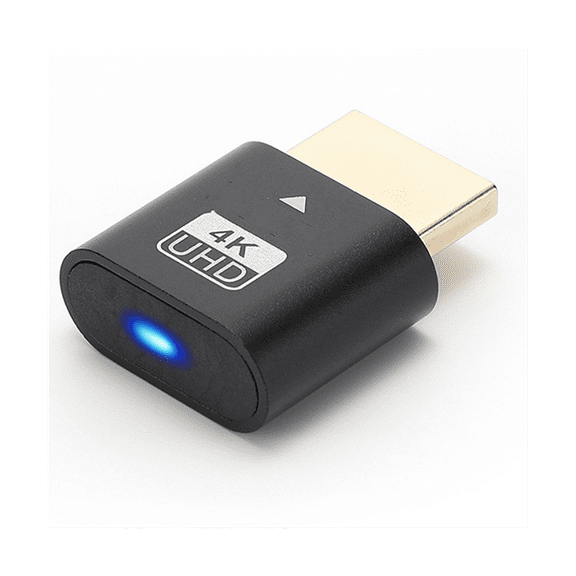 1 x HDMI-compatible 4K Dummy Plug-Black